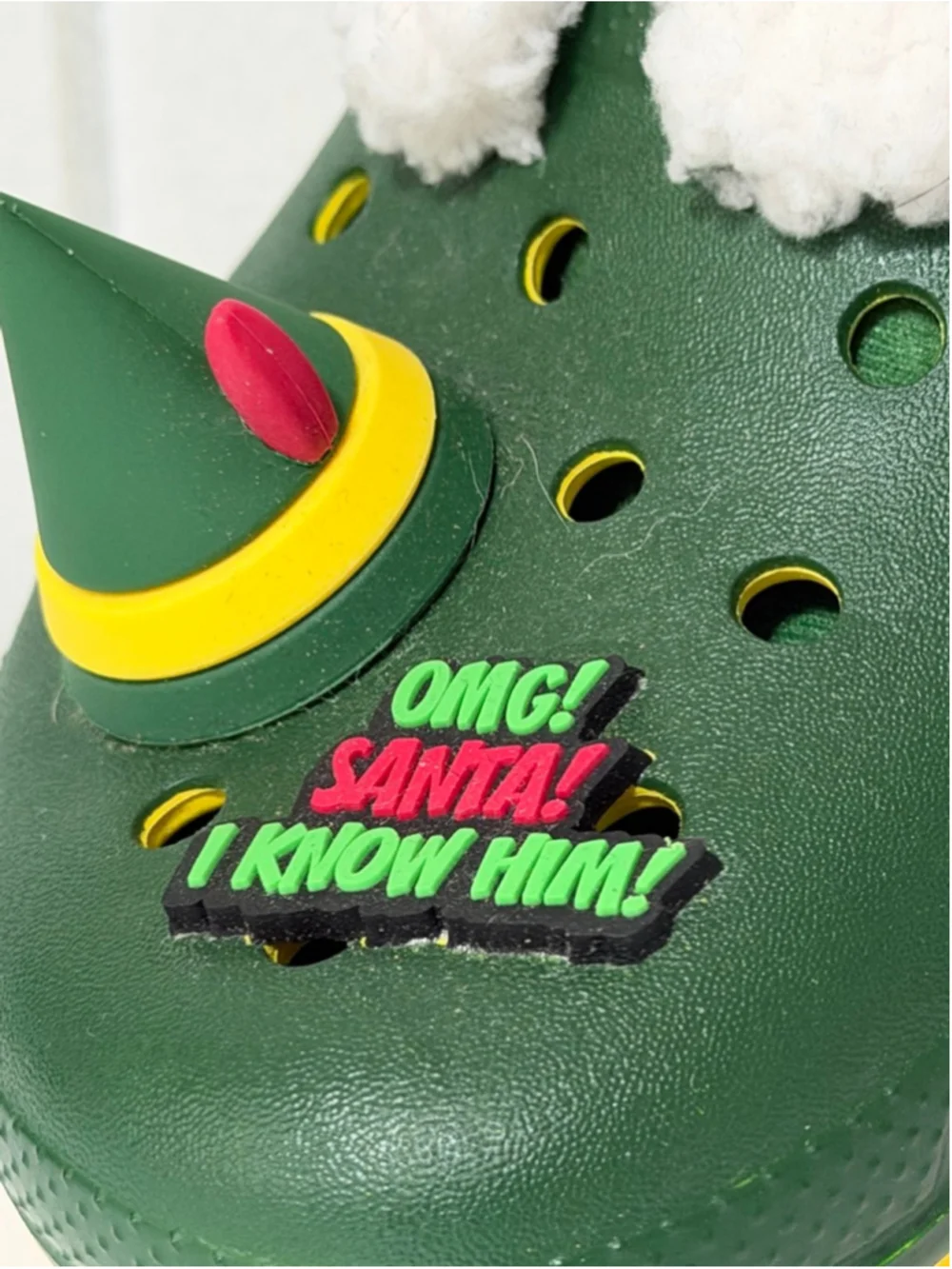 Buddy The Elf Crocs - Youth Size 4